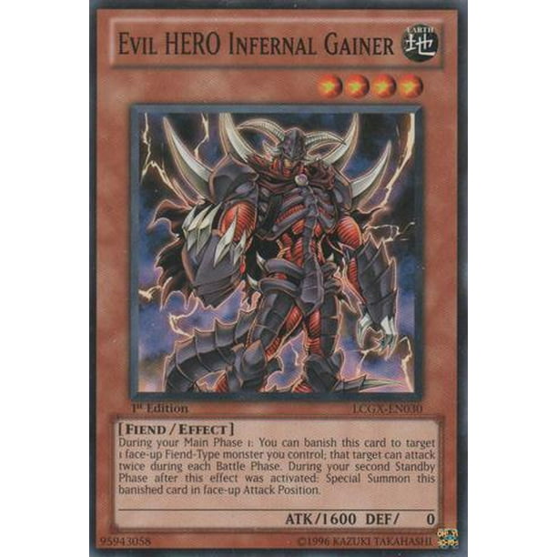 Evil HERO Infernal Gainer LCGX-EN030 Common Yu-Gi-Oh Card U New